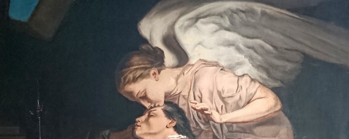 The Kiss of the Muse — painting