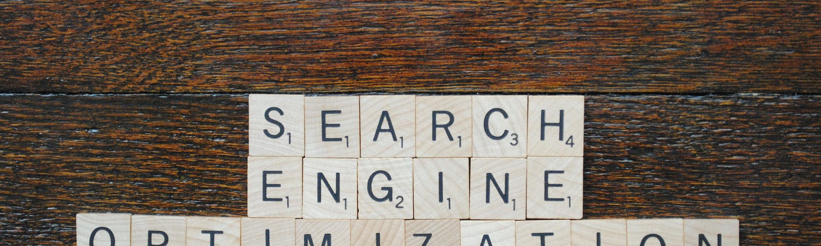 pic of scrabble game pieces that spell out “Search Engine Optimization”