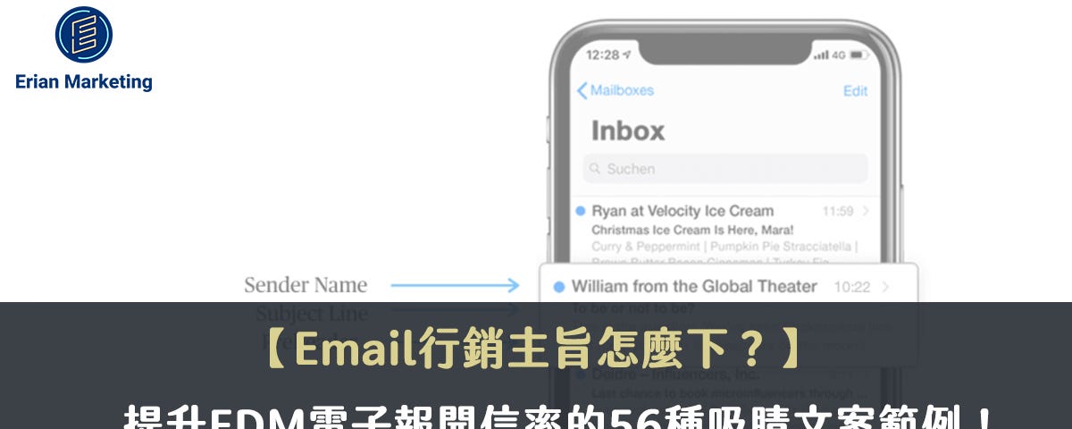 如何寫Email行銷主旨? 56種電子報文案範例提升開信率