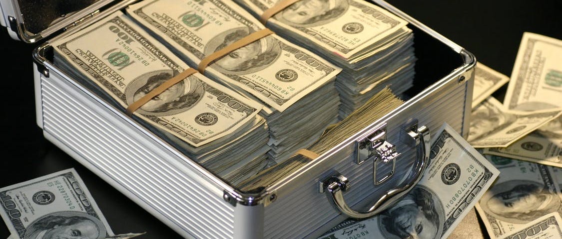 Suitcase of money