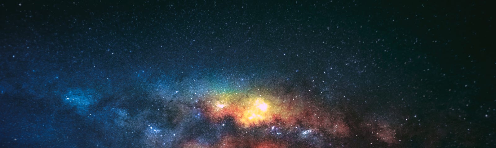 Photo of the night sky through a powerful telescope