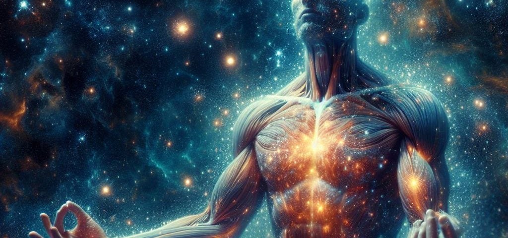 VISUALIZATION: Your Body Is Not Solid — You’re Mostly Empty Space What are we made of? Atoms, elemental particles, cells, but mostly, we are made of empty space. This guided visualization can help you find some distance and relief from pain or emotional turmoil.