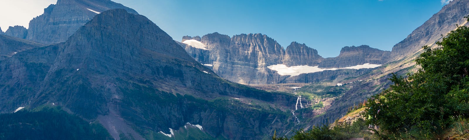Photo of mountain in Glacier National Park, MT.