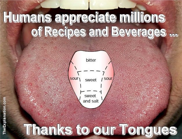 Hundreds of thousands of ingredients worldwide used for recipes and beverages. Only our tongues allow us to appreciate them