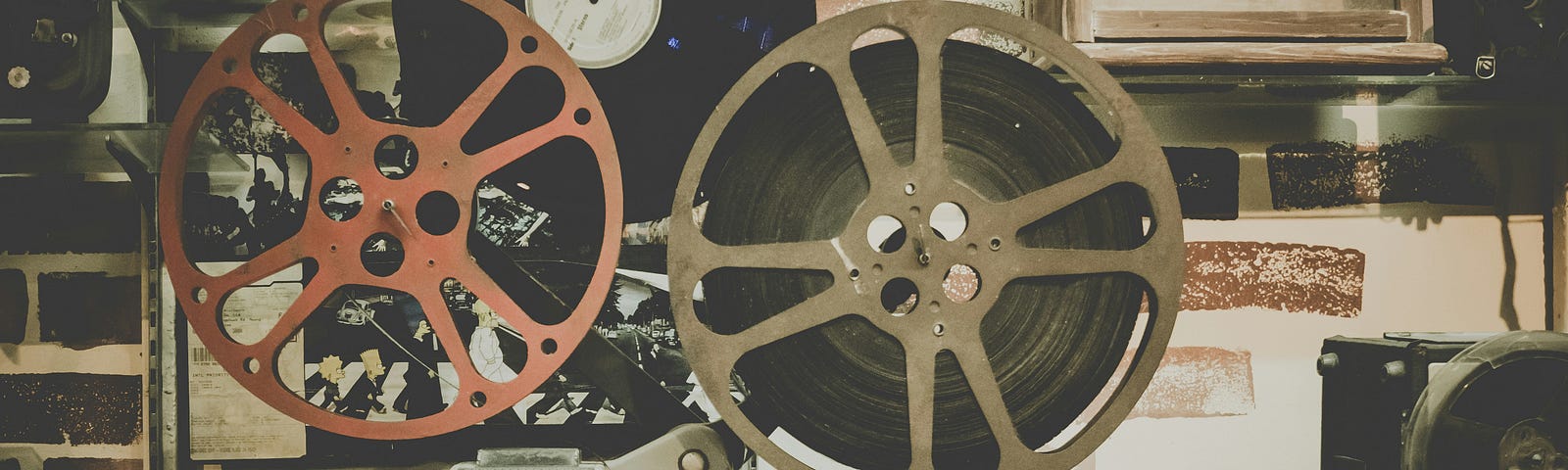 old fashioned movie reels
