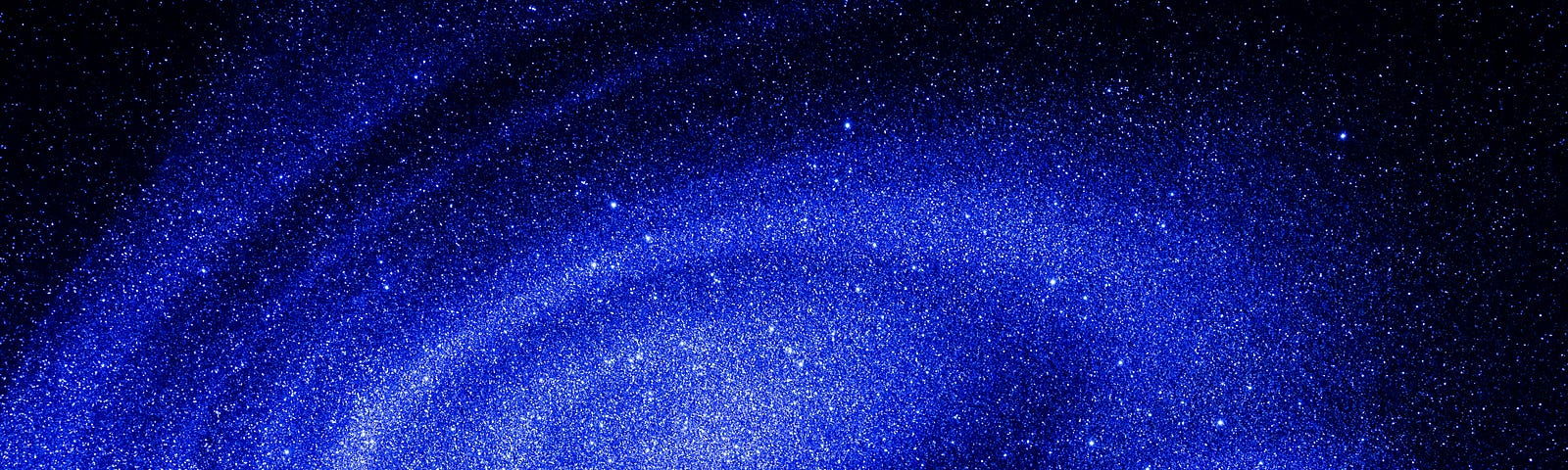 a picture of the milky way galaxy in blue