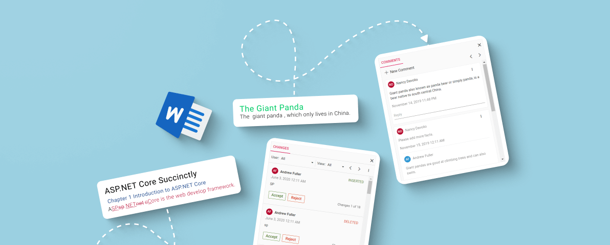 Review Word Documents with Track Changes and Comments in a Web Application