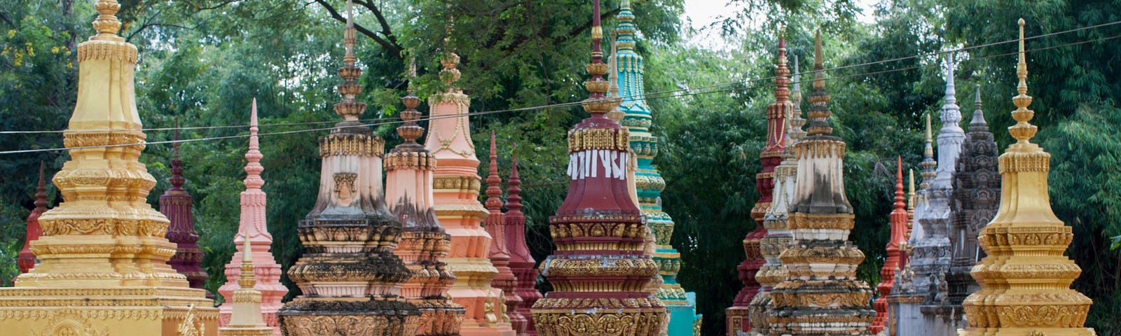 small stupa or temples in Asia