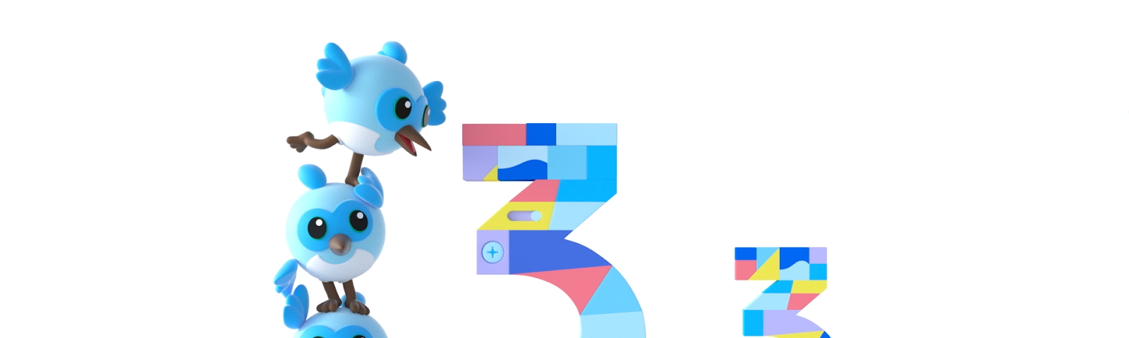 The Dash mascot and her friends celebrating the launch of Flutter 3.3.