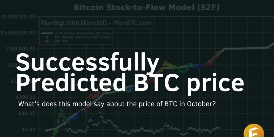 BTC Stock to flow prediction