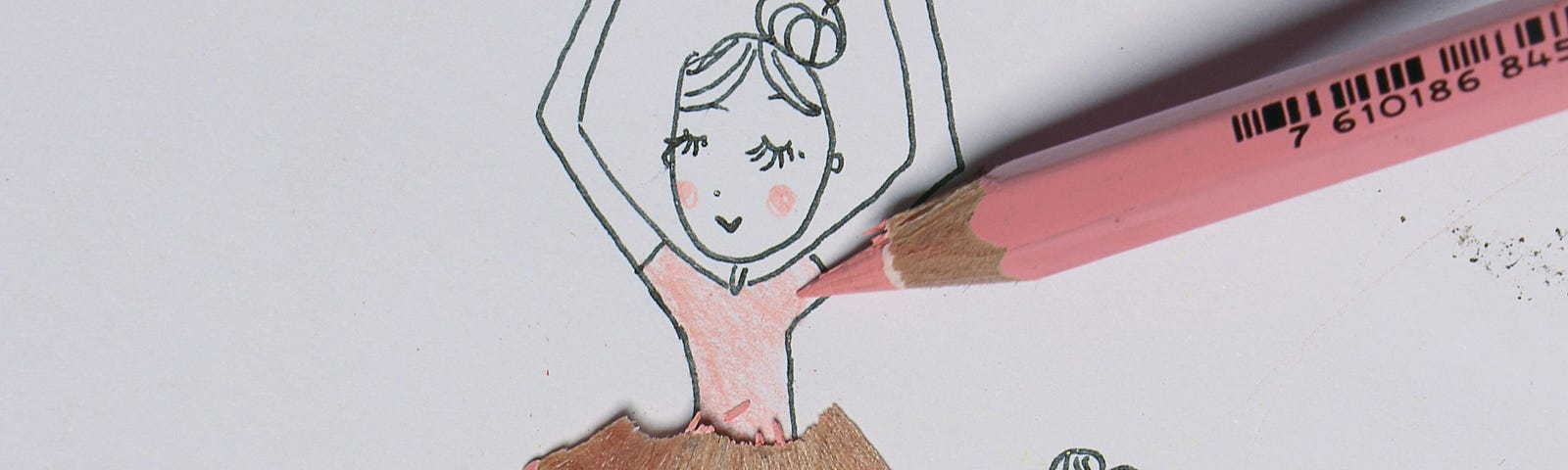 Children’s drawings of a ballerina