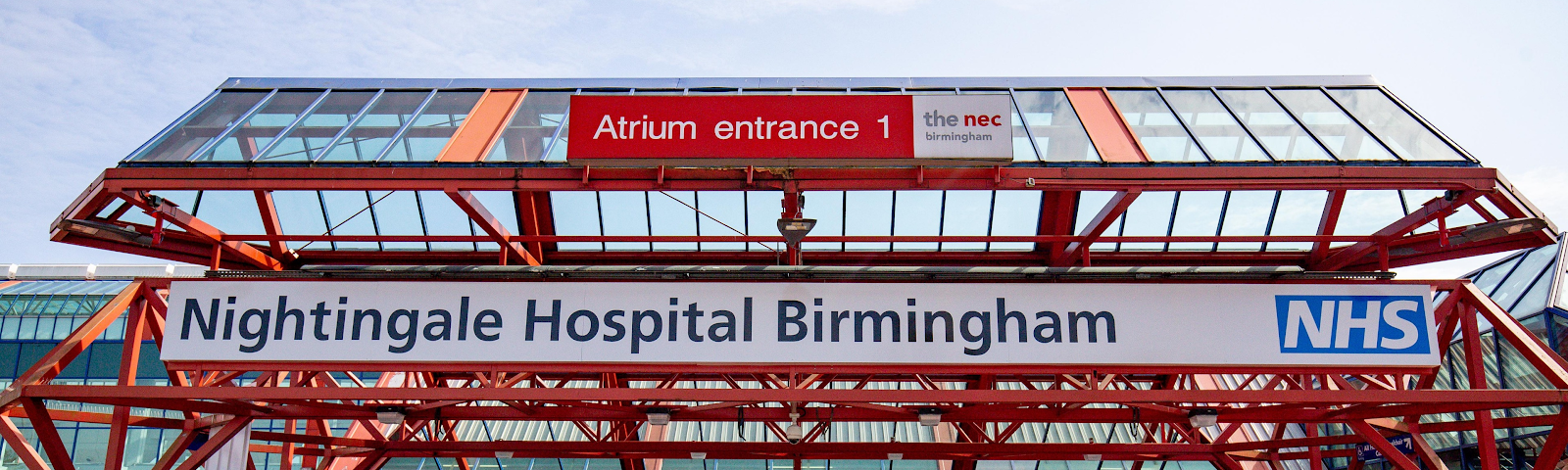 A team of veterans stands guard outside Nightingale Hospital in Birmingham. Photo credit: Jacob King/PA