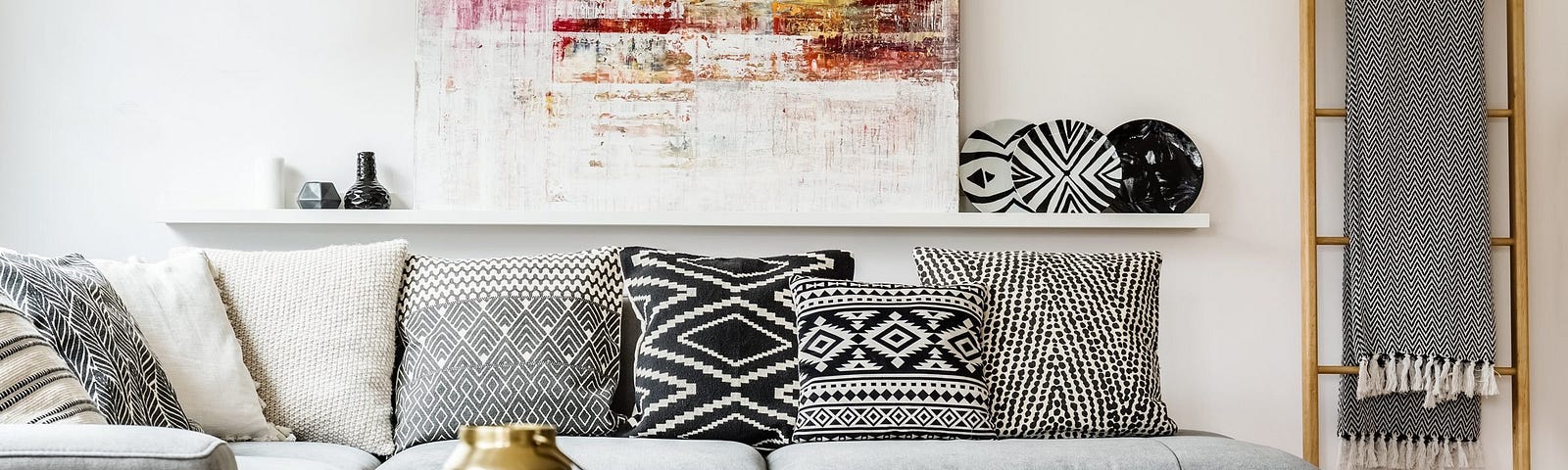 Mix Patterns and Textures in home decor