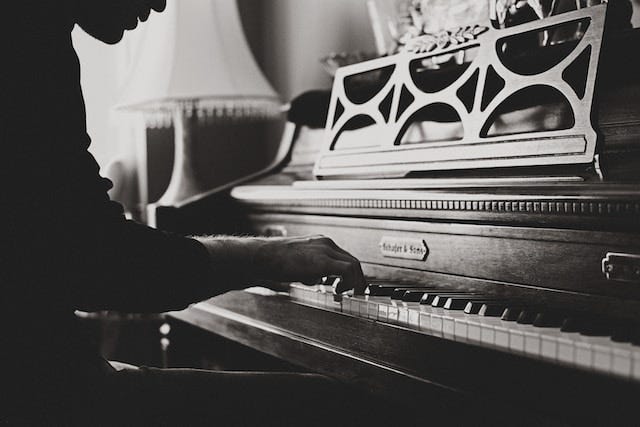 A person playing Piano