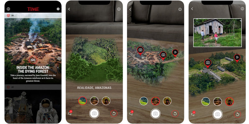 Time and Amazon collaborates to create AR The Dying Forest campaign about climate change