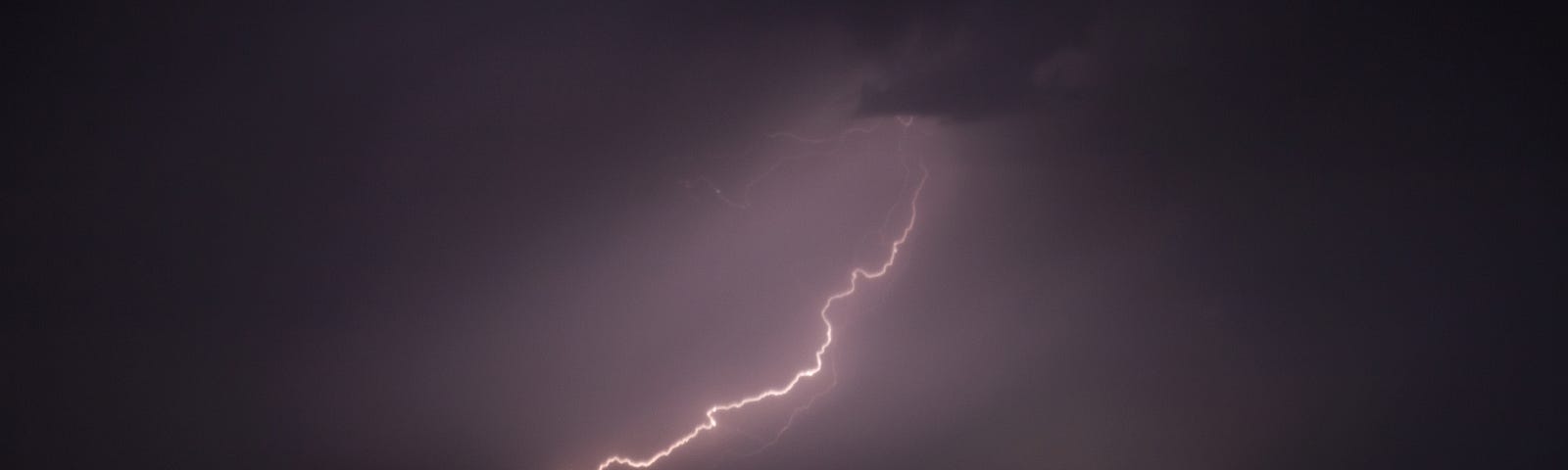 Lightning at night