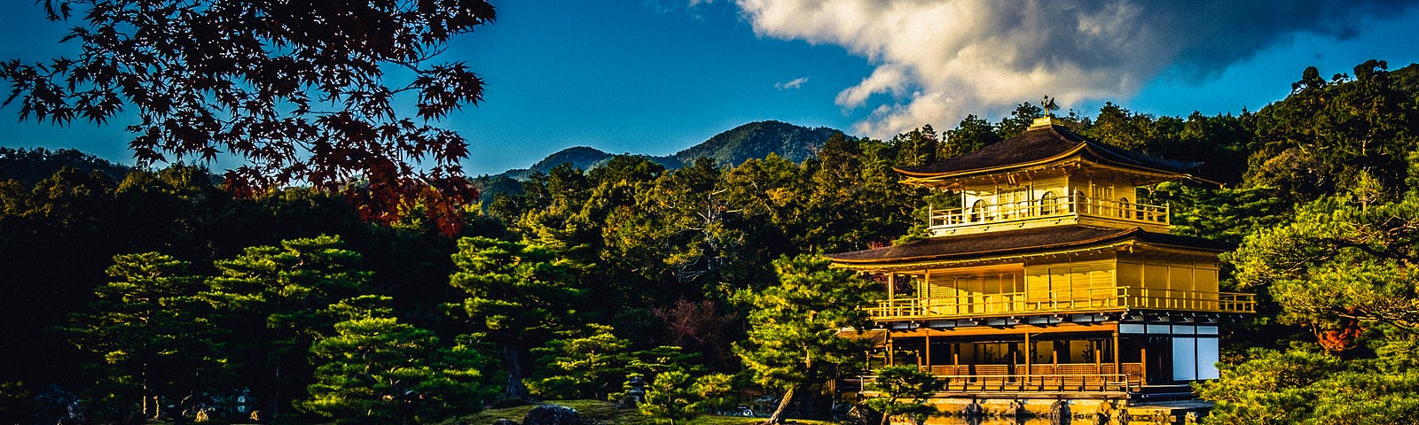 An ancient temple in the city of Kyoto Japan