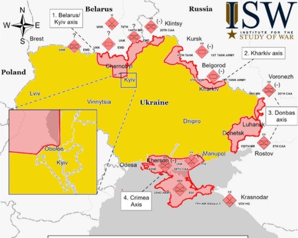 Ukraine battle map.