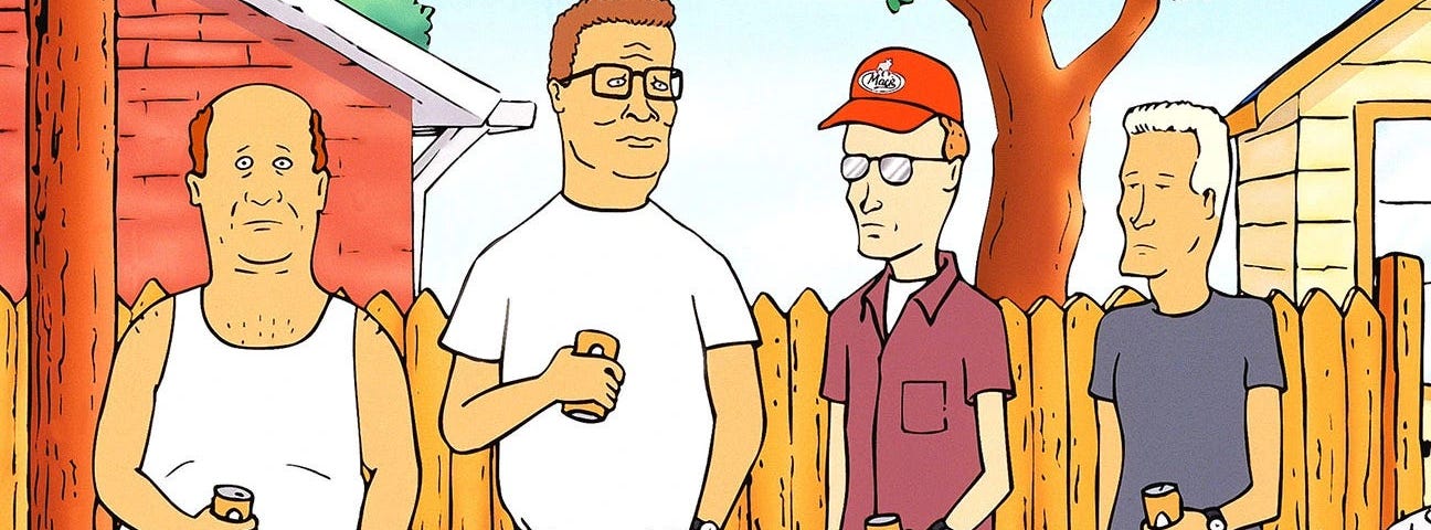 Bill, Hank, Dale, Boomhauer