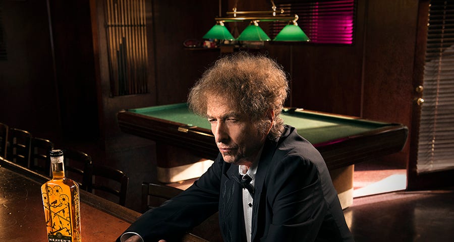Heaven's Door co-founder Bob Dylan. Photo by John Shearer courtesy Heaven's Door Spirits.