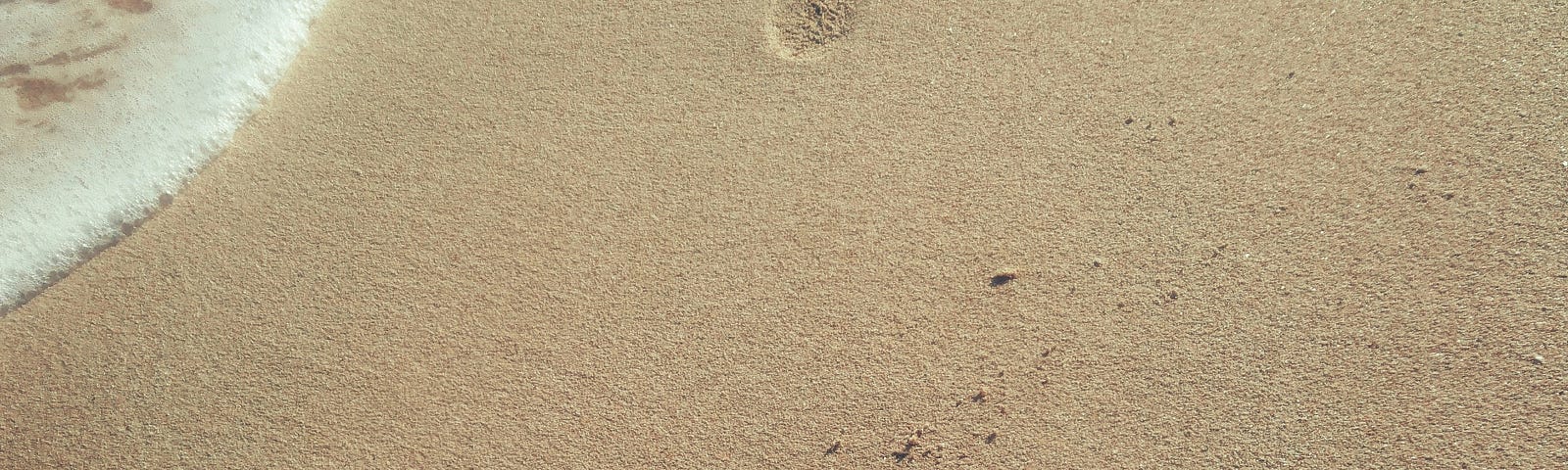 footprints in the sand