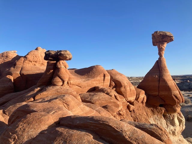 a hoodoo at Valley of Fire State Park