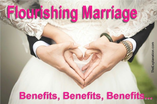 A flourishing marriage is the most wholesome foundational structure in the construction of a solid human society.
