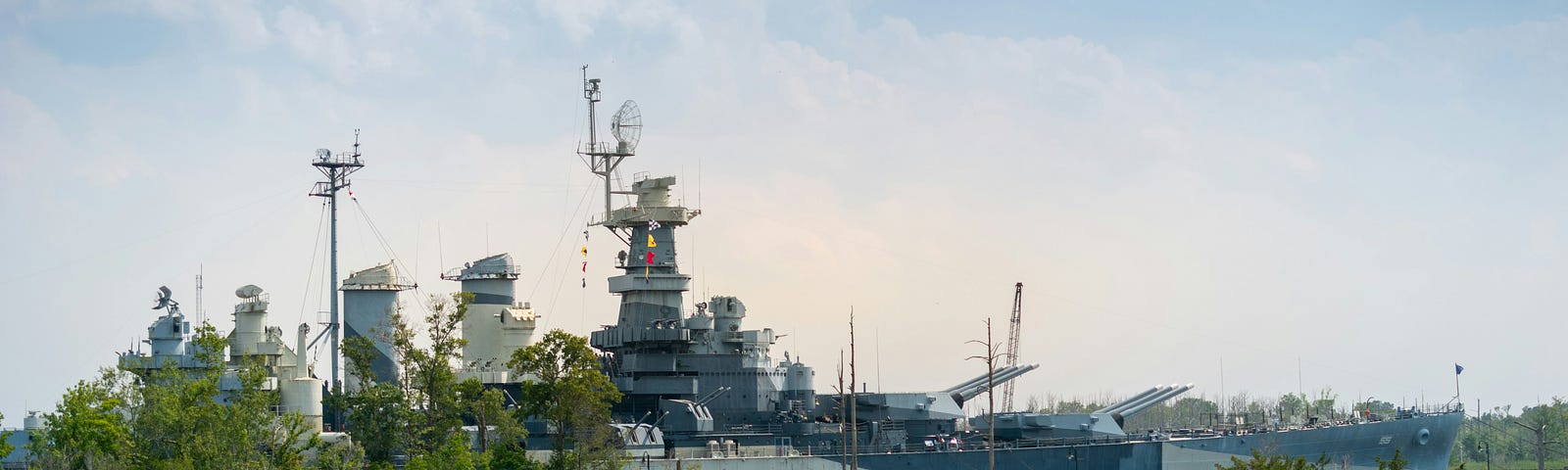 Photo of the Battleship USS North Carolina in Wilmington