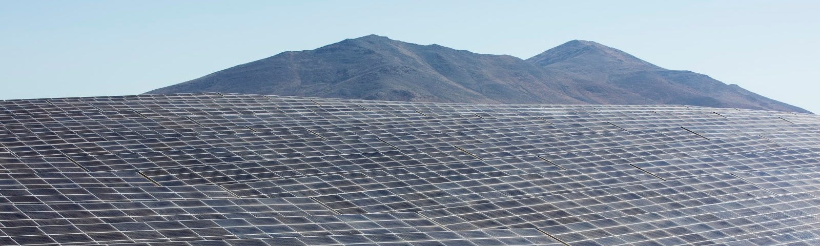 Utility scale solar site in Chile