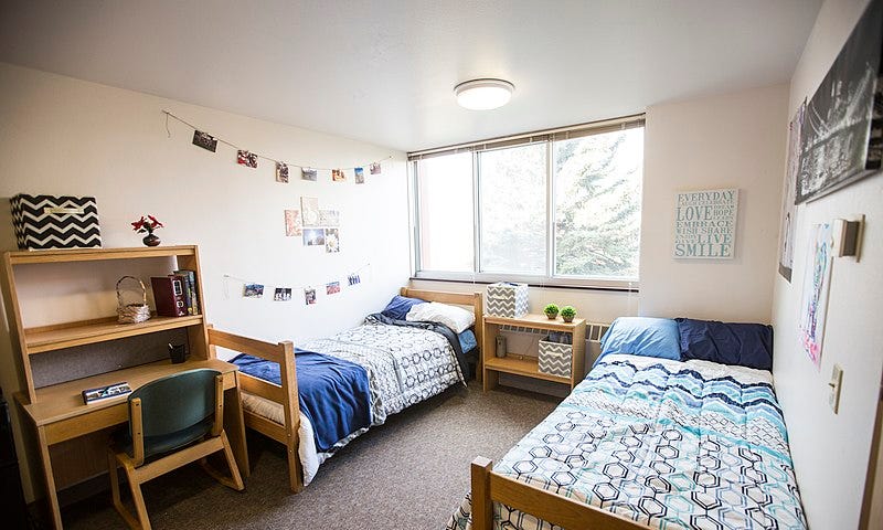 college dorm room