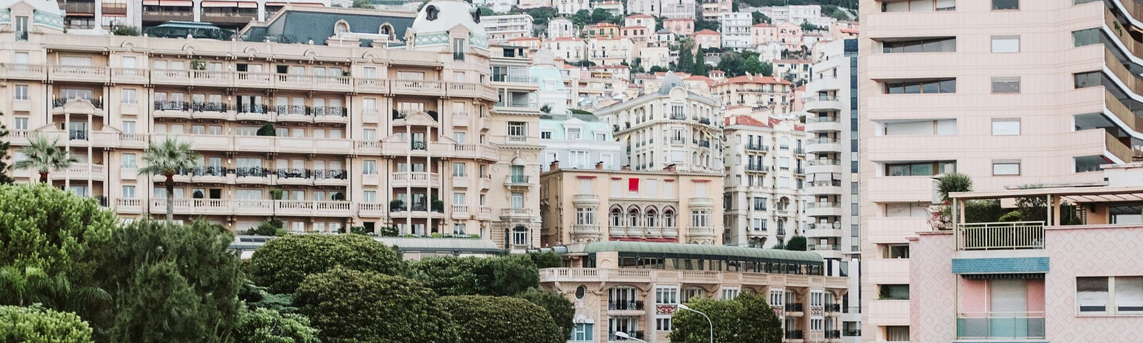 The tight city streets of Monaco, where F1 races next.