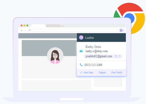 Lusha Chrome Plugin