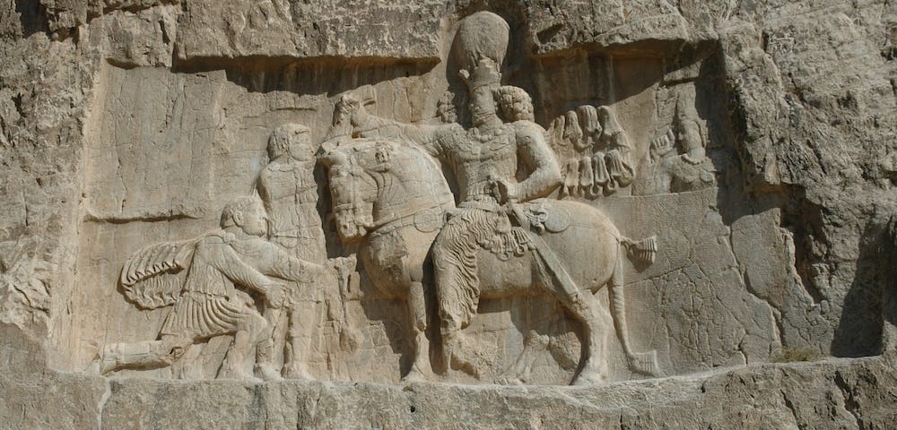 An ancient monument in Persepolis, Iran.