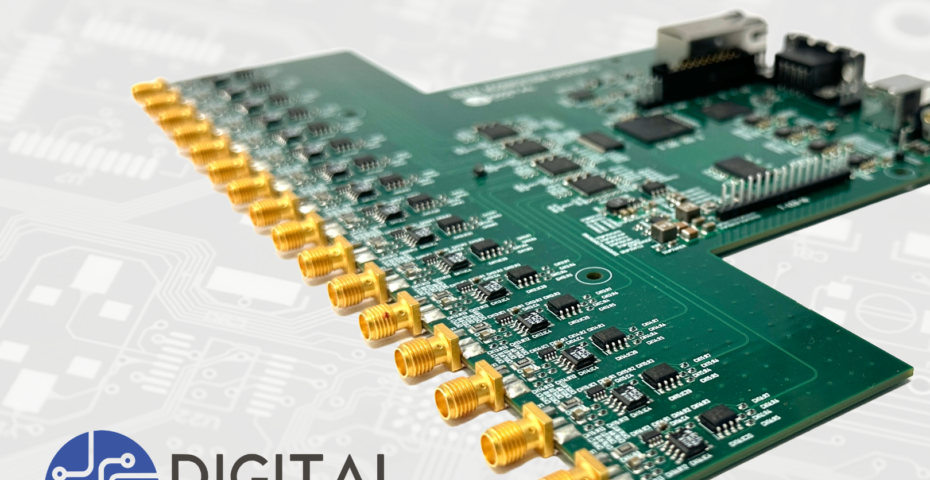 Data Acquisition Printed circuit board with DigitalGate Logo