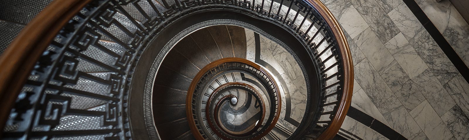 spiraling staircase