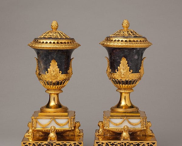 English Perfume burner (one of a pair) by Matthew Boulton, and James Fothergill (MET, 64.101.1634), Artist Matthew Boulton (1728–1809), This file is made available under the Creative Commons CC0 1.0 Universal Public Domain Dedication, File: Pair of perfume burners MET DP104612.jpg — Wikimedia Commons