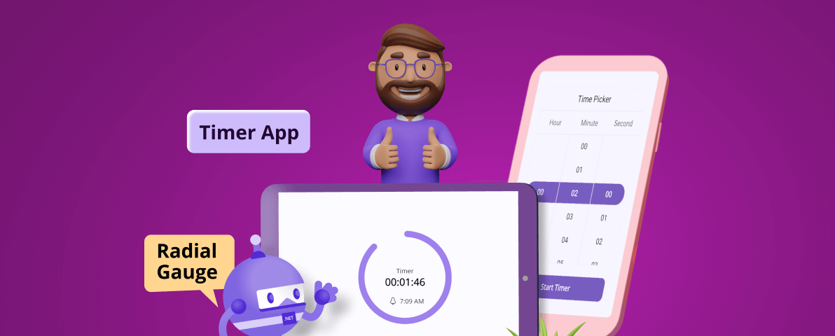 Design a Timer App using .NET MAUI Radial Gauge and Timer Picker