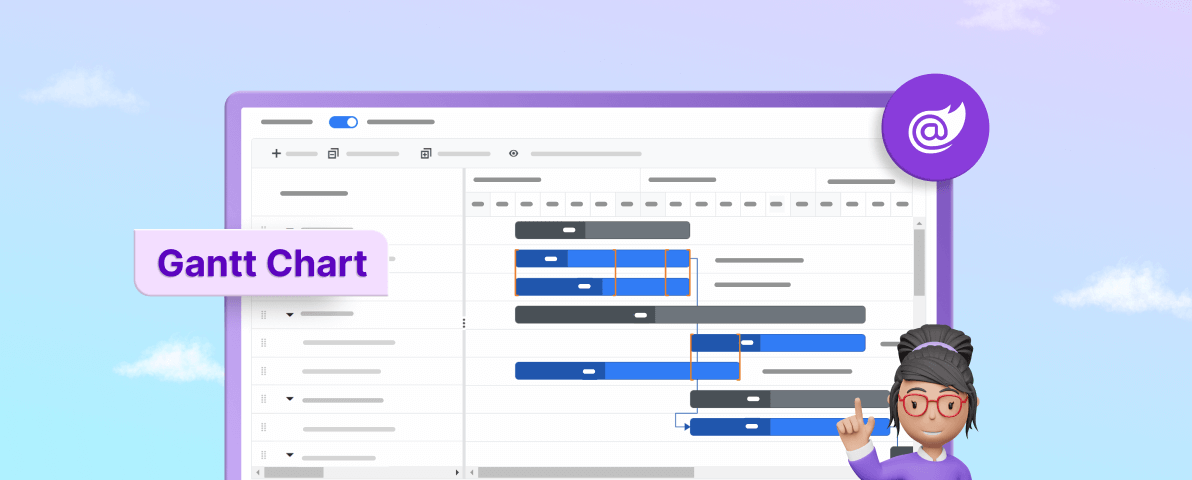 Seamlessly Switch Between Project and Resource Views in the Blazor Gantt Chart