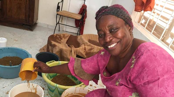 Marie-Victoir Sow Carvalho prepares ngalakh, a traditional Easter treat for friends and family of all faiths.