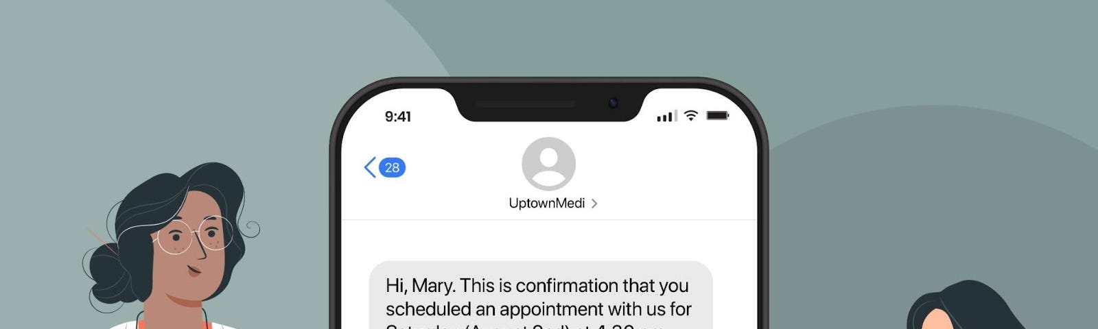Doctor Appointment Confirmation Text message