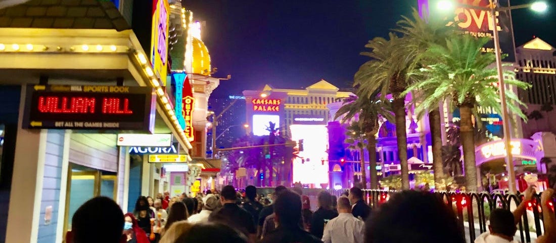 The Strip was worse at night.