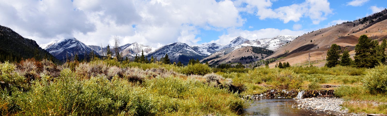 First snow of the season on the peaks throughout the Lost River Ranger District, Salmon-Challis National Forest