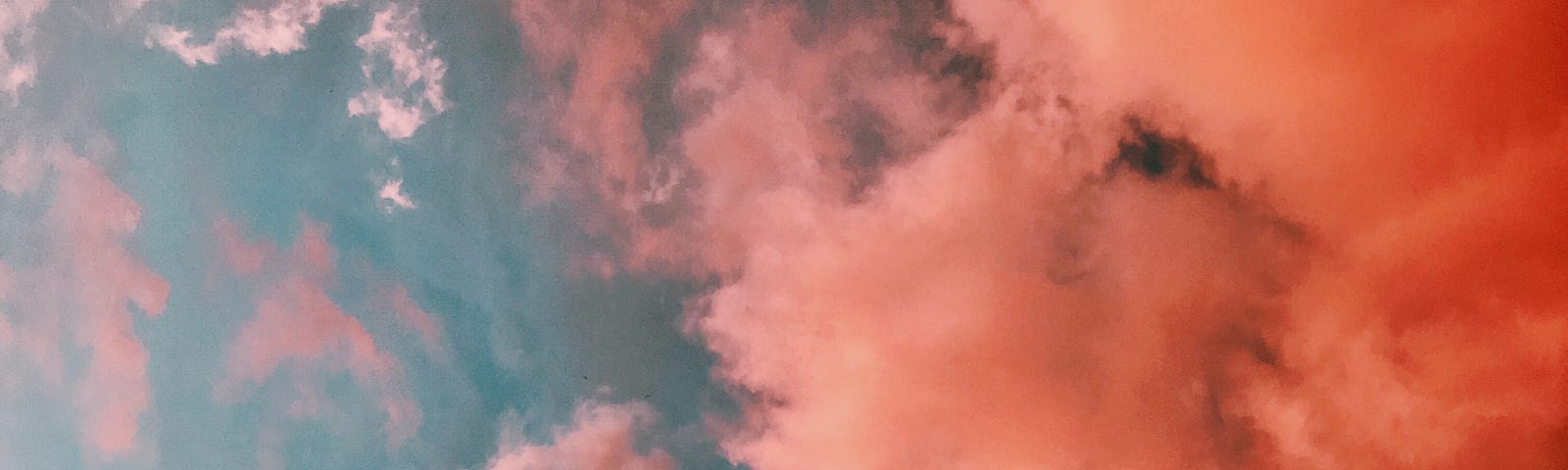 Pink fluffy clouds