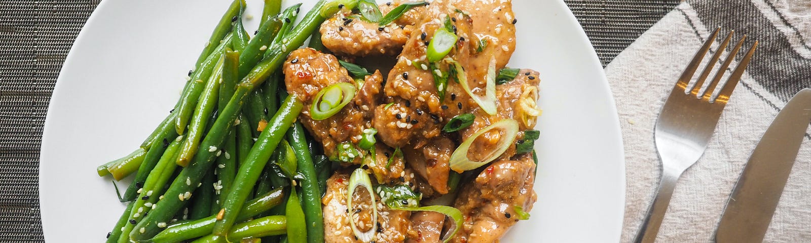 Chicken with green beans