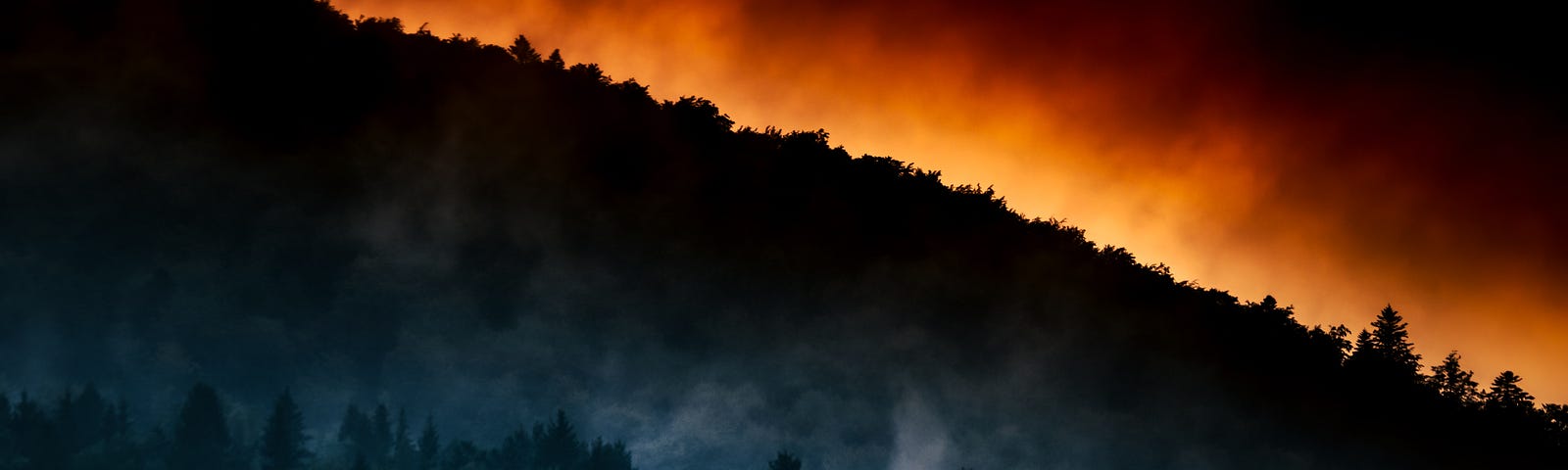 Forest Fire on the ridge