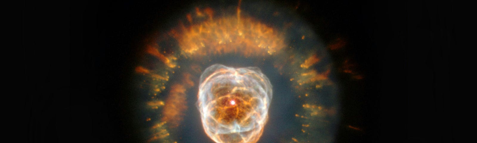The Clown-faced Nebula as seen by the Hubble Space Telescope. We are eternity.