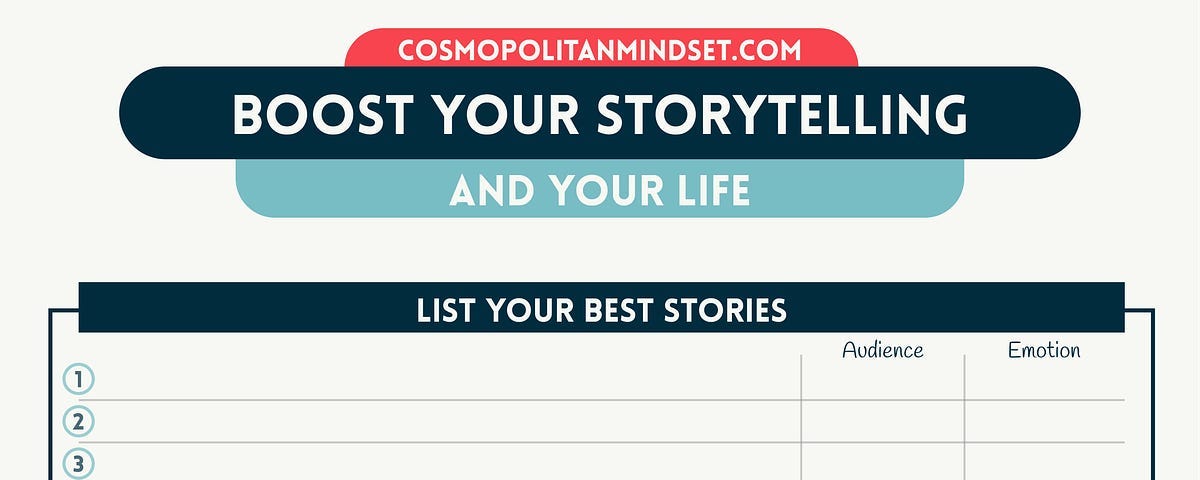 Infographic for 3 Simple Rules to Boost Your Storytelling
