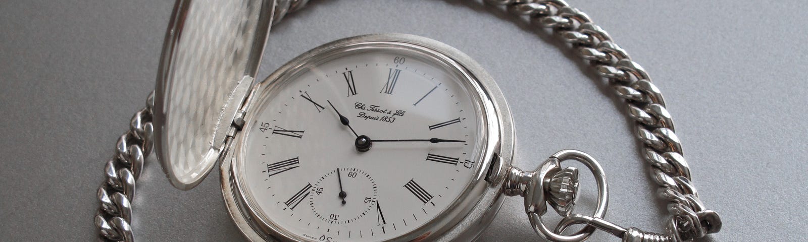 A silver pocketwatch