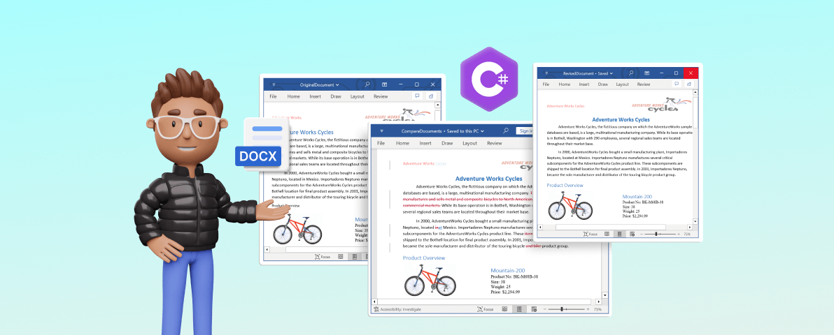 Effortlessly Compare Word Documents Using C#