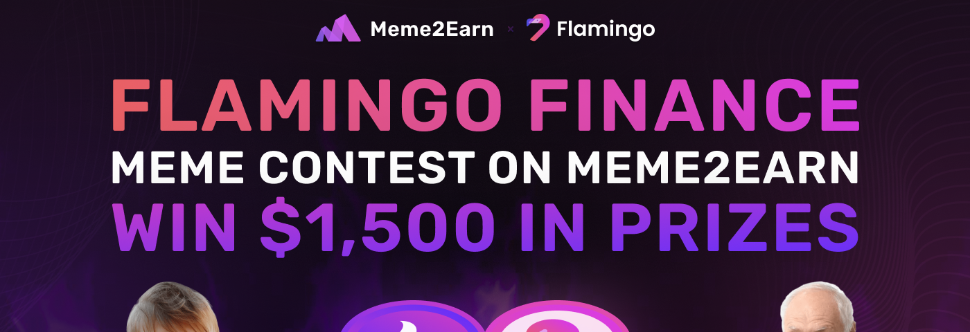 Flamingo meme contest on Meme2Earn